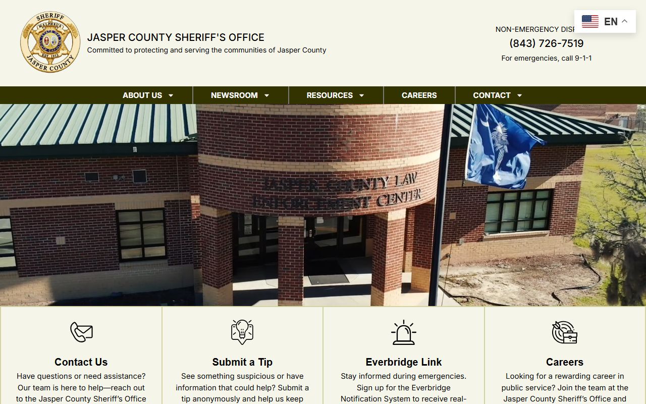 Jasper County arrest records JCSO official site