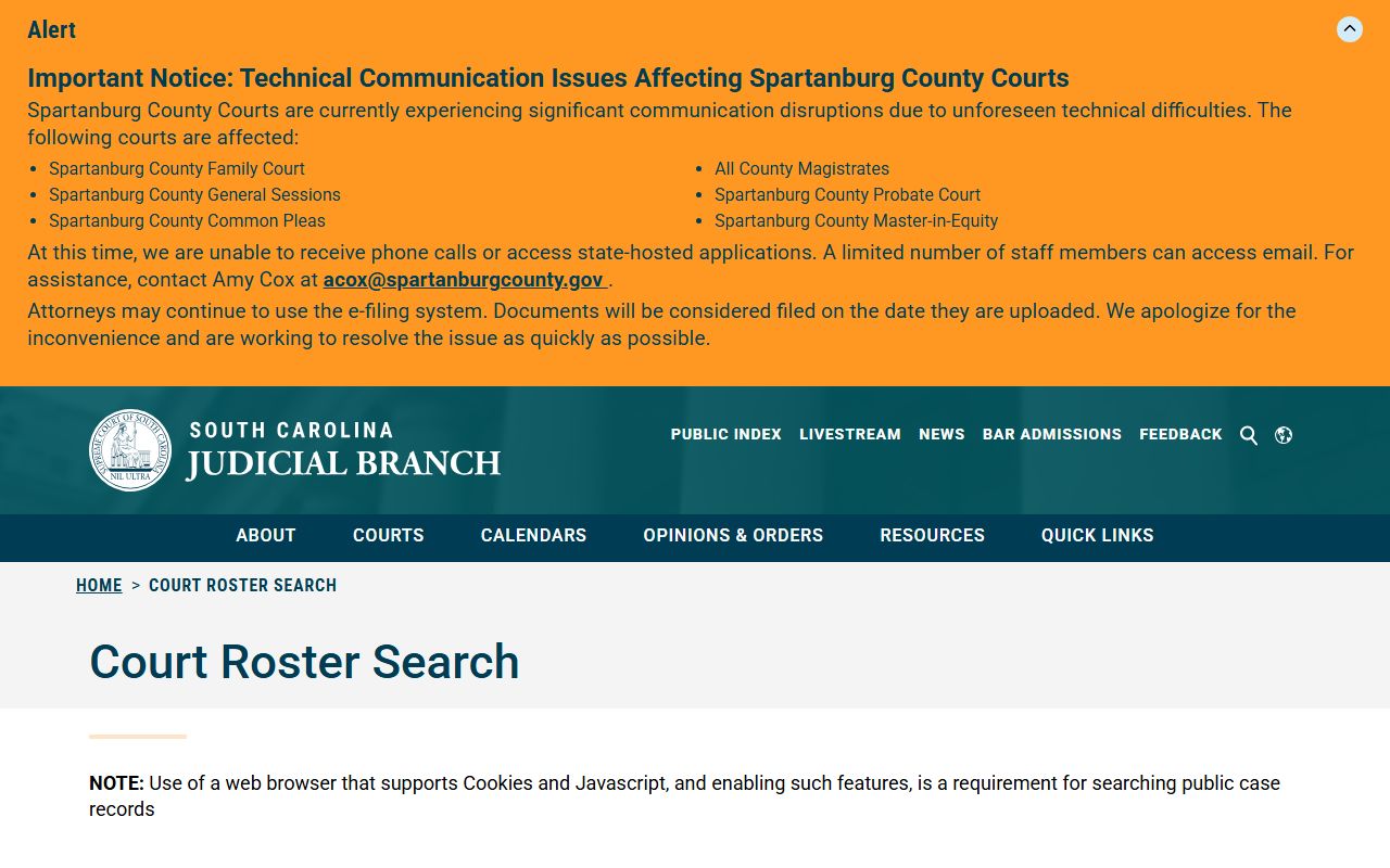 Jasper County court records court roster search