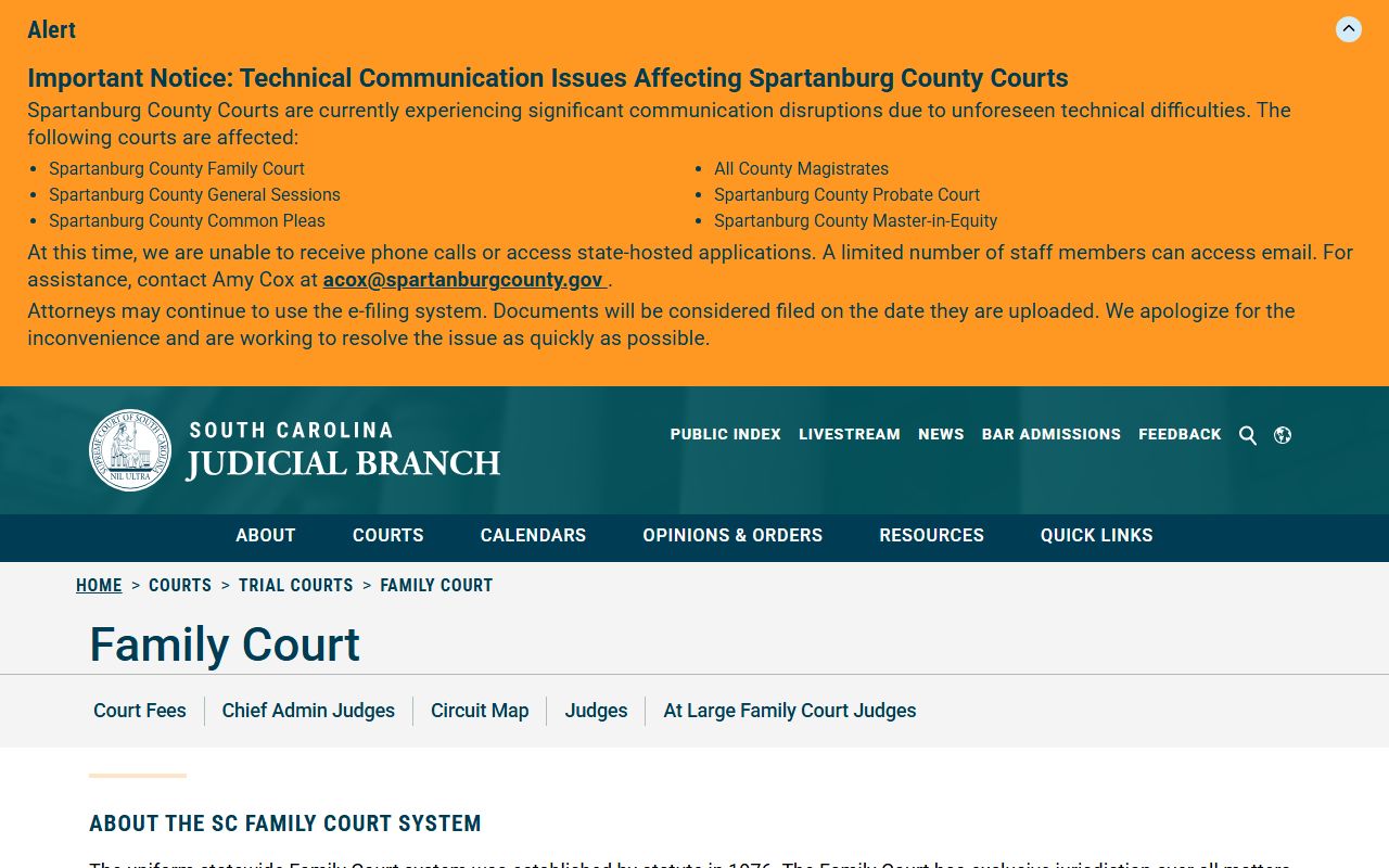 Jasper County Circuit Court records Family Court overview