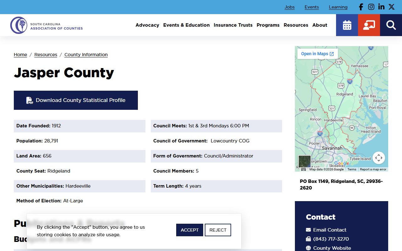 Jasper County court records county profile