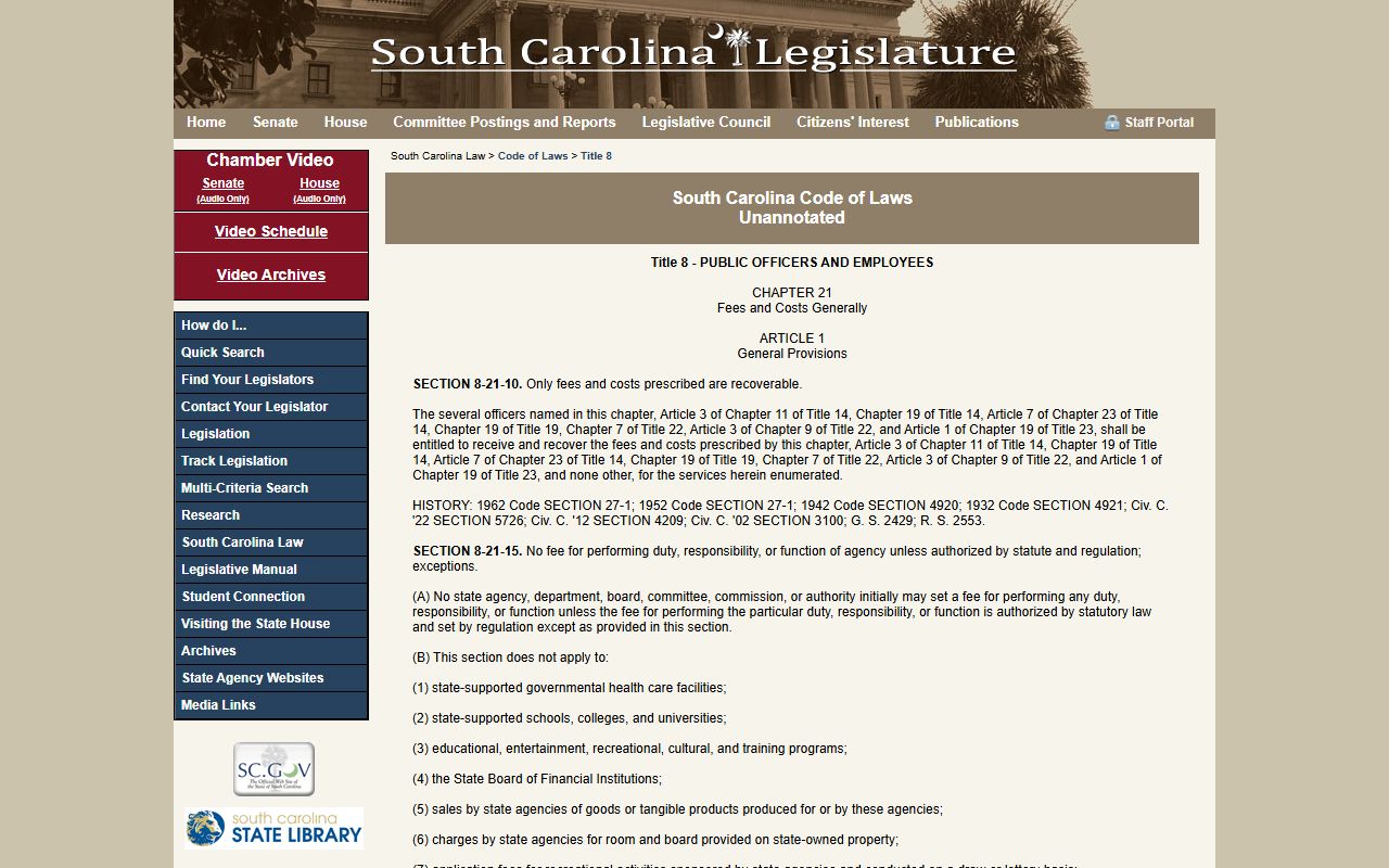 Jasper County probate records South Carolina probate fee statute